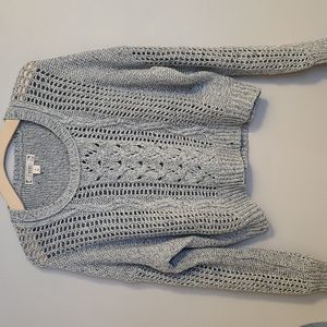 Decree Sparkle Crop Top Sweater
